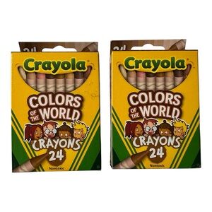 CRAYOLA  Colors of the World Crayons Skin Tone Crayons - 2 Packs of 24 NEW